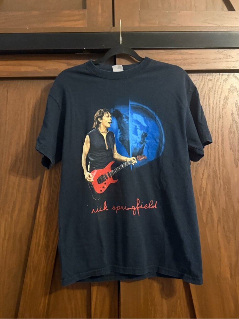 Rick Springfield The Day After Yesterday Tour Graphic T-Shirt Mens Medium Black